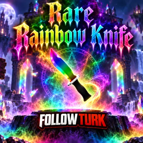 Rare Rainbow Knife - MM2 - FollowTurk