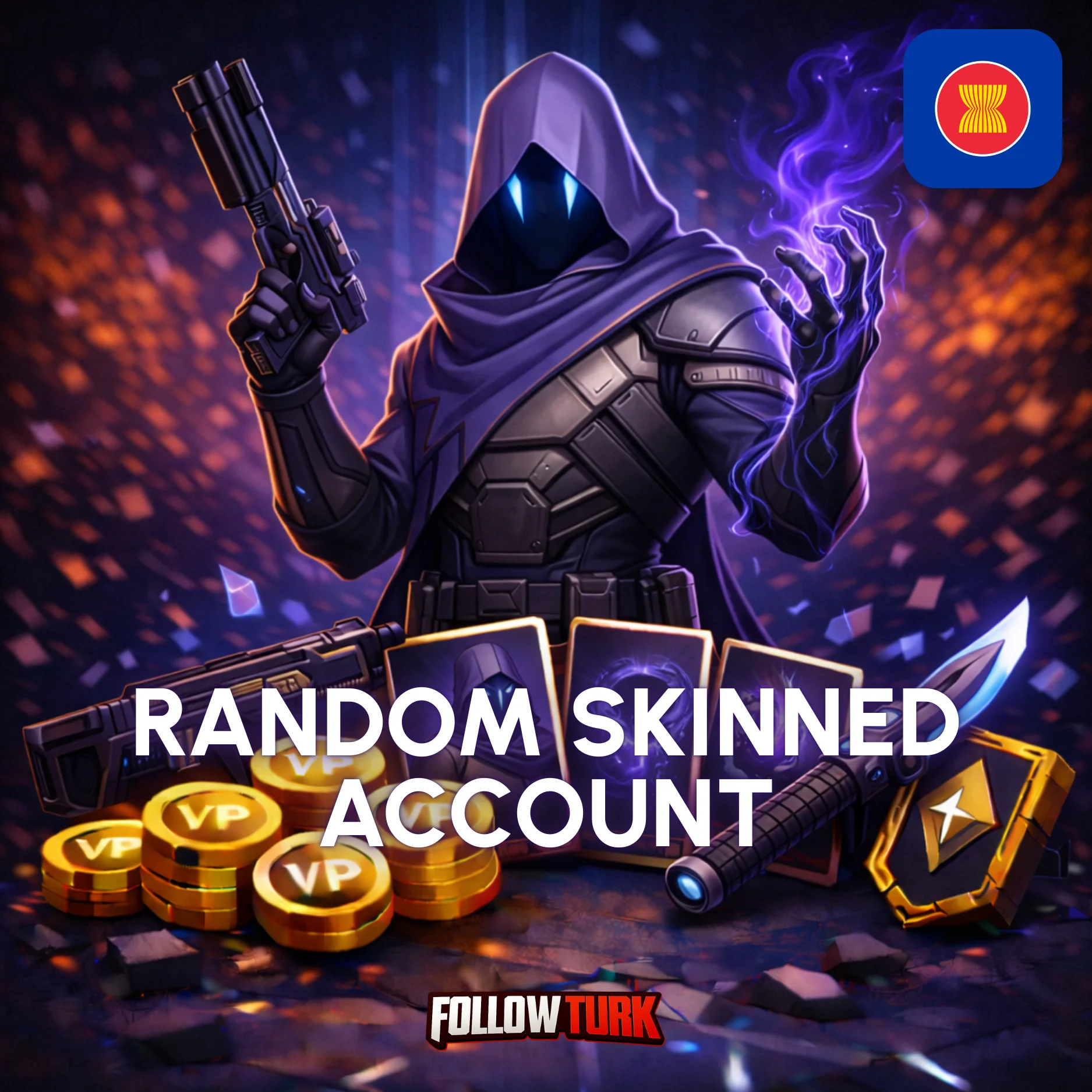 LA - Akun Skinned Acak Latin America - Akses Penuh - FollowTurk