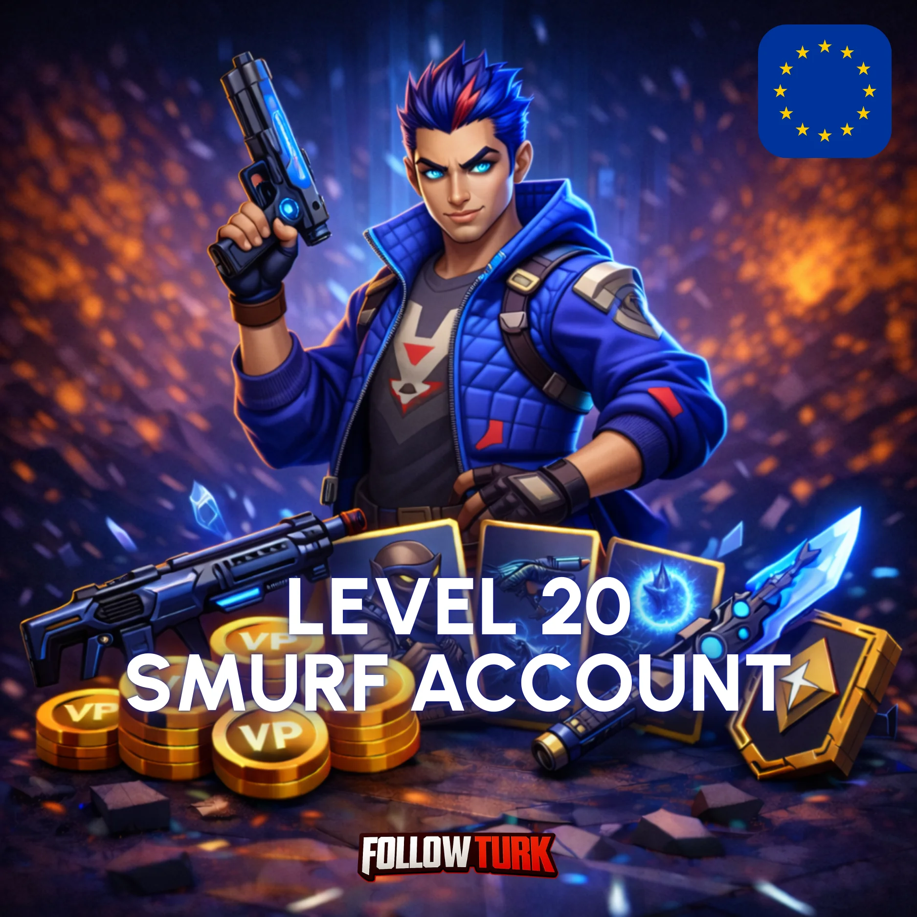Akun Smurf Valorant Eropa (EU) - FollowTurk