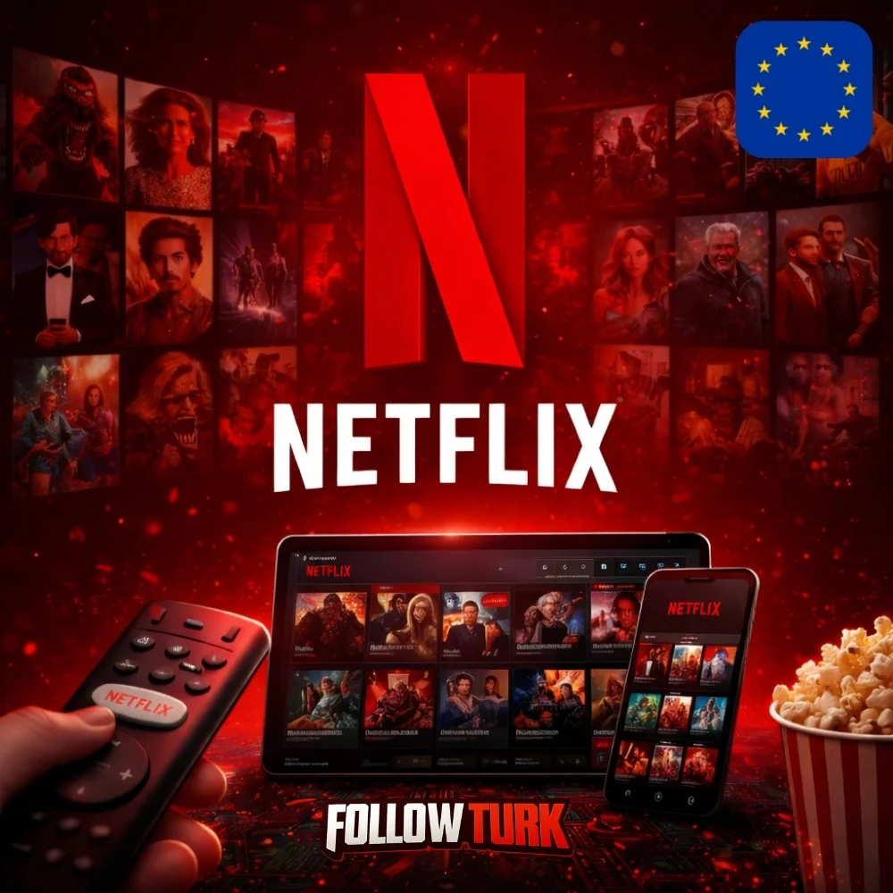 Netflix Eropa - Gift Card EUR - FollowTurk