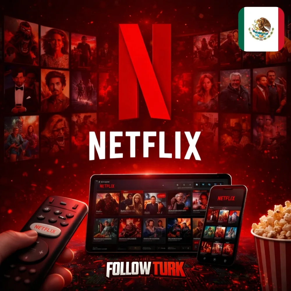 Netflix Meksiko - Gift Card MXN - FollowTurk