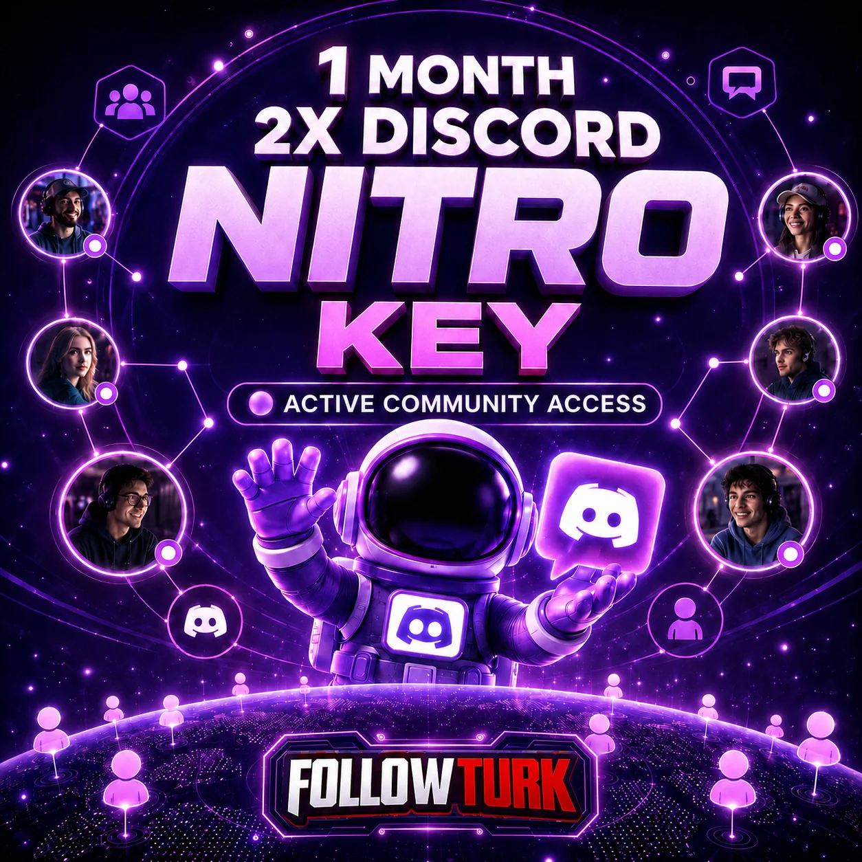 Kunci Discord Nitro 2X 1 Bulan