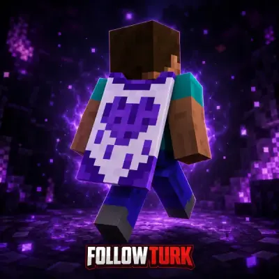 Purple Heart Cape - Kunci Minecraft
