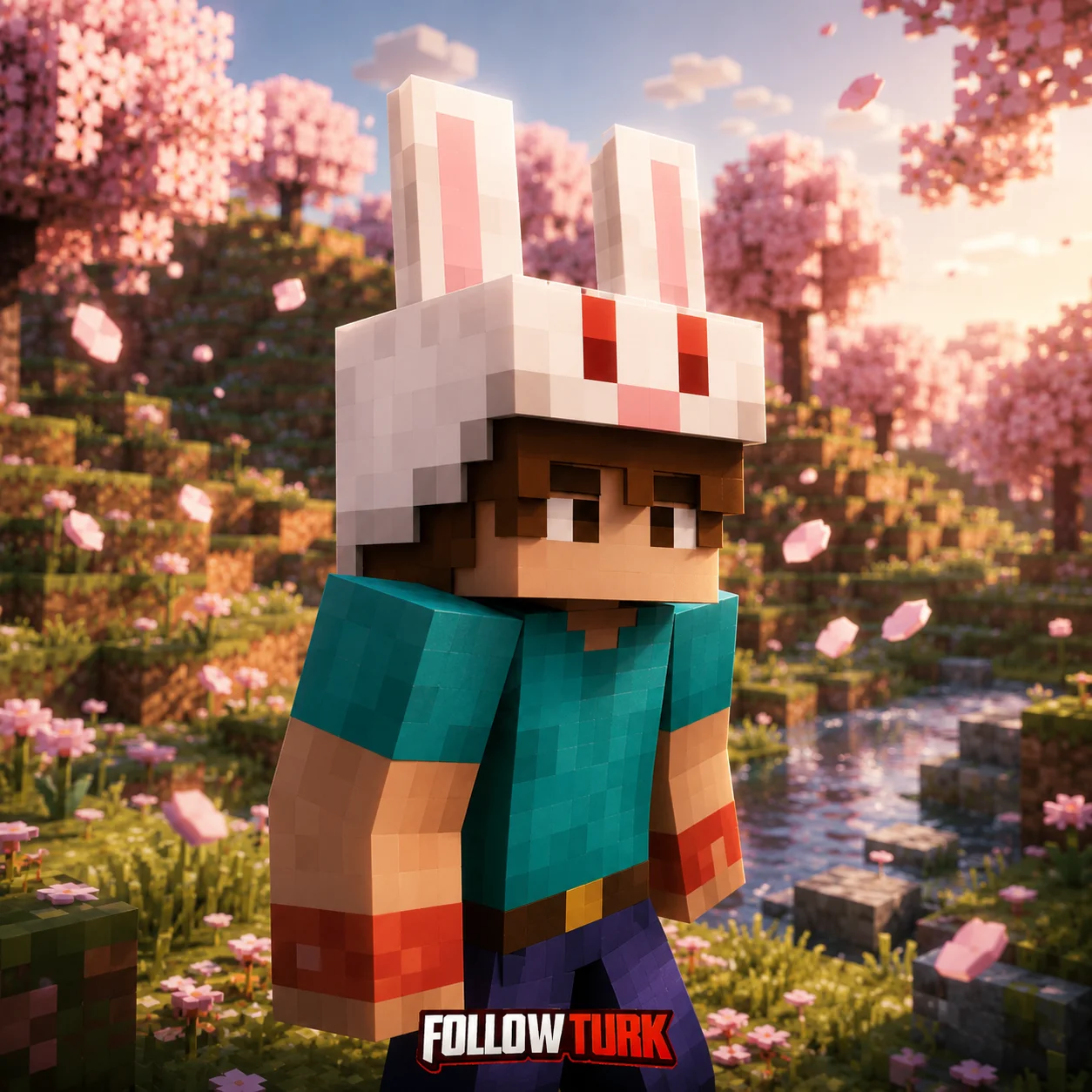 Bunny Beanie - Minecraft Key - FollowTurk