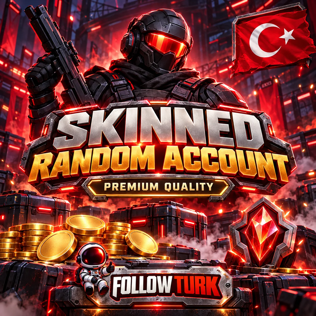 TR - Akun Valo Skinned Random Turki (Akses Penuh) - FollowTurk