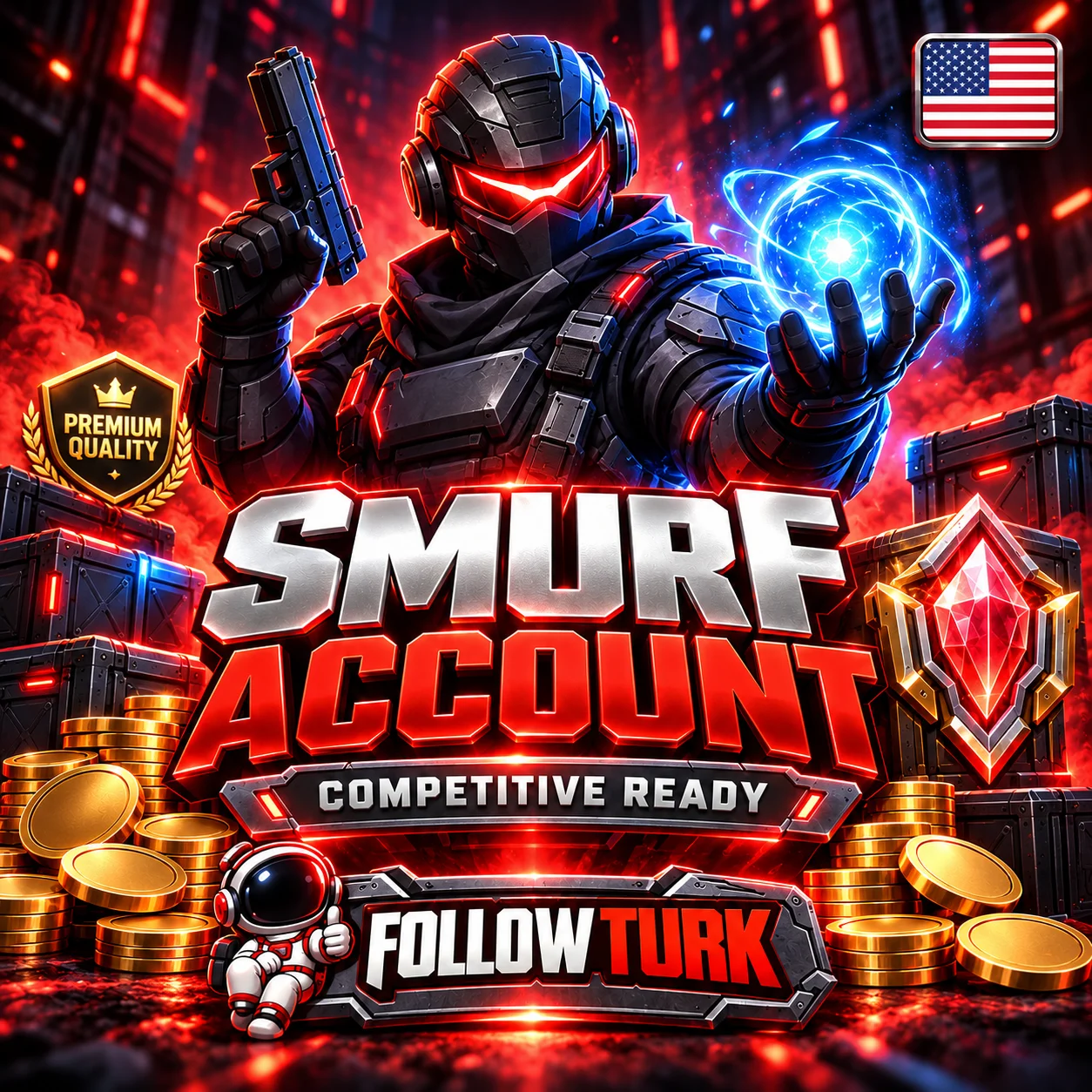 Akun Smurf North America (NA) - FollowTurk