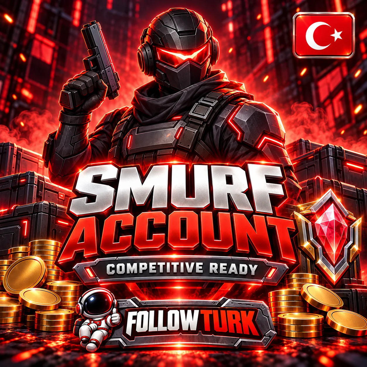 Akun Smurf Turki (TR) untuk Valo - FollowTurk