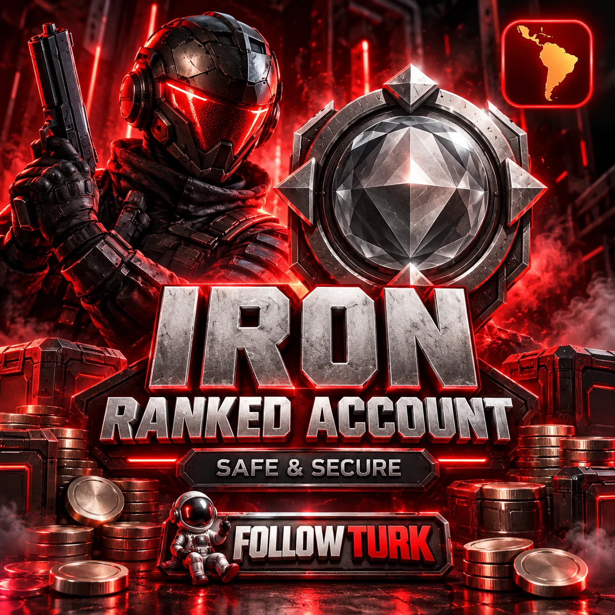 Amerika Latin - Akun Iron LA - FollowTurk