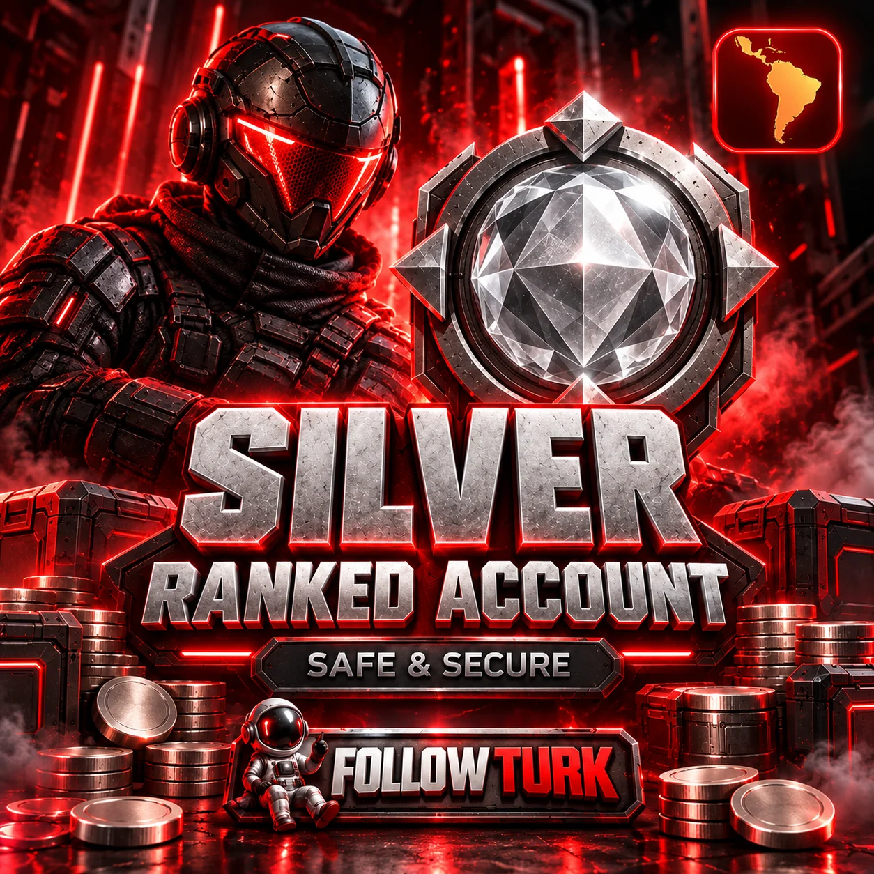 Amerika Latin - Akun Silver LA - FollowTurk