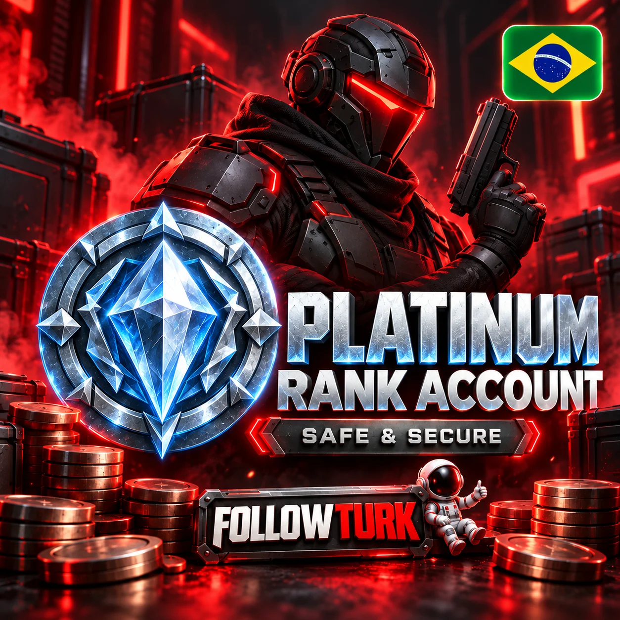Brasil - Akun Platinum BR - FollowTurk